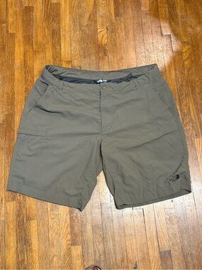 The North Face Men’s Olive Shorts with Subtle Logo